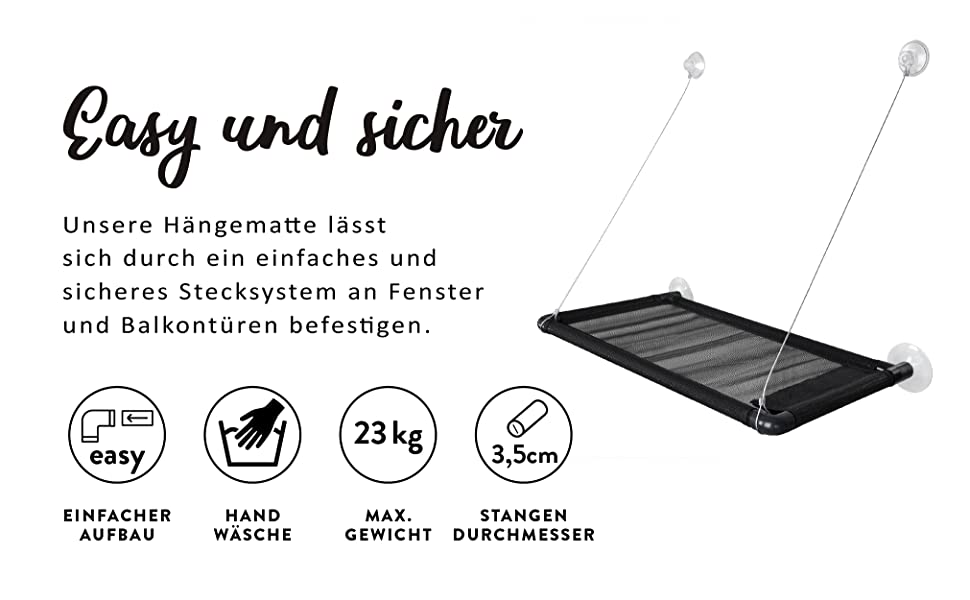sichere Katzenfensterliege