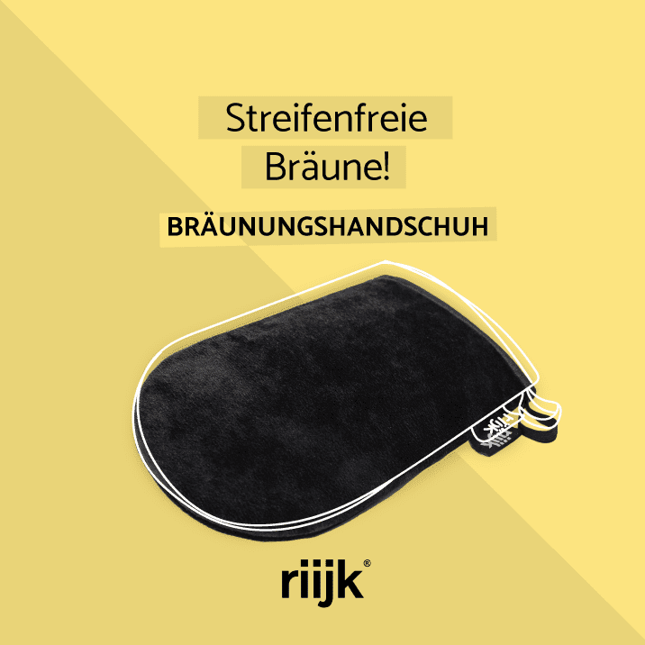 handschuh bräunungscreme ▻ riijk® Bräunungscreme Handschuh ✓ Schwarz doppelseitig
