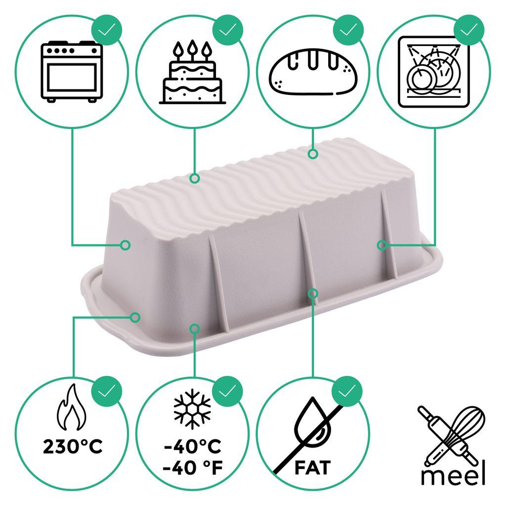 Brotbackform grau Details