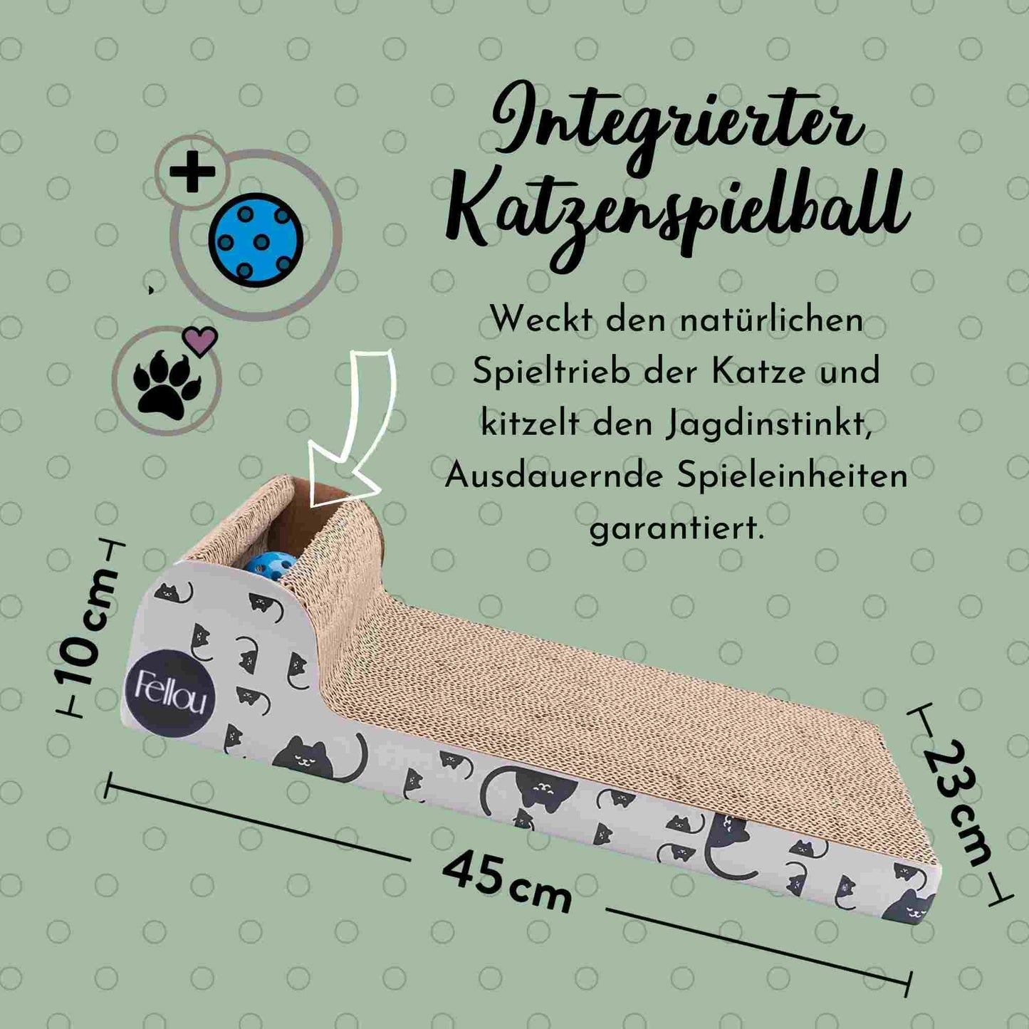 Katzenspielzeug Kratzbrett