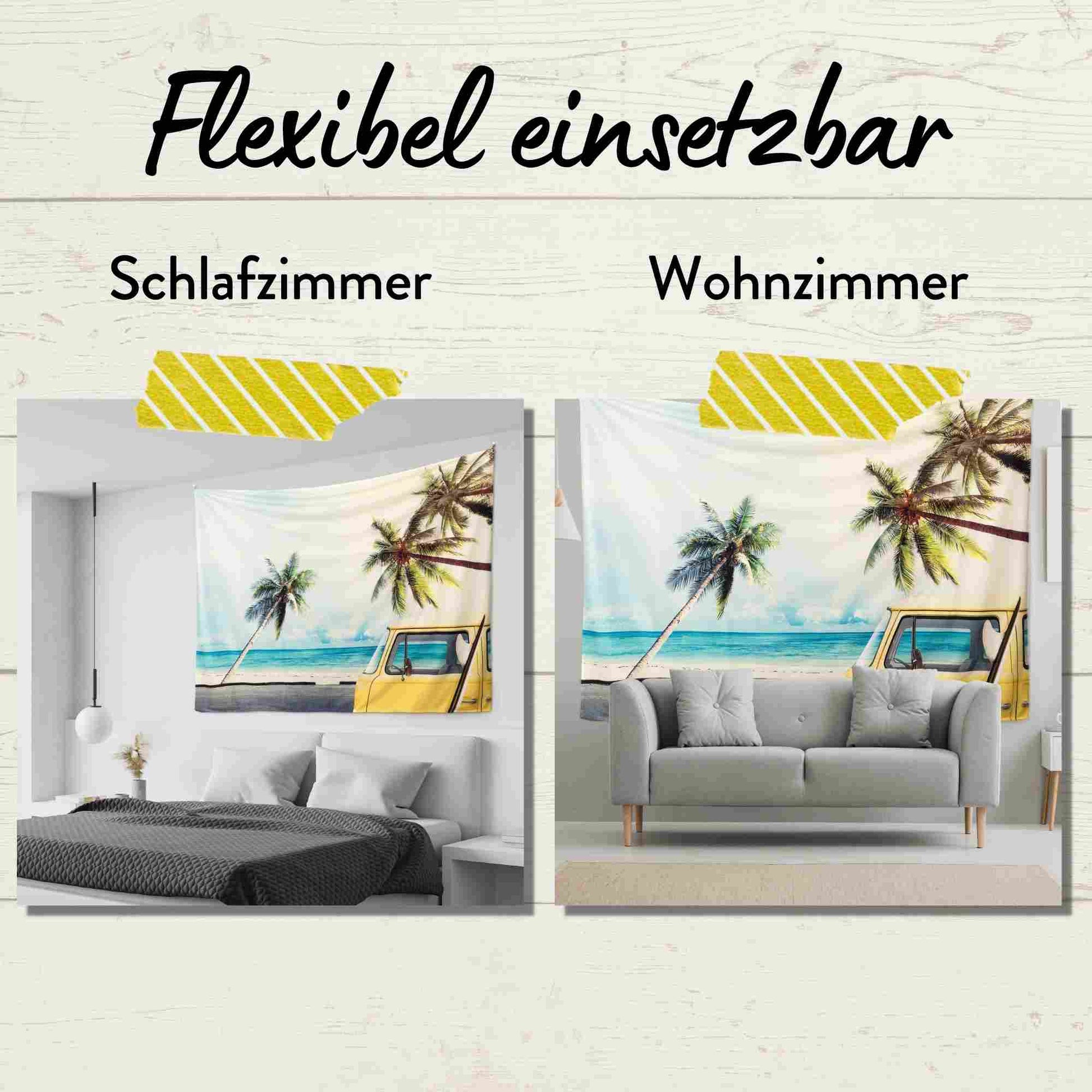 Wandteppich flexibel einsetzbar