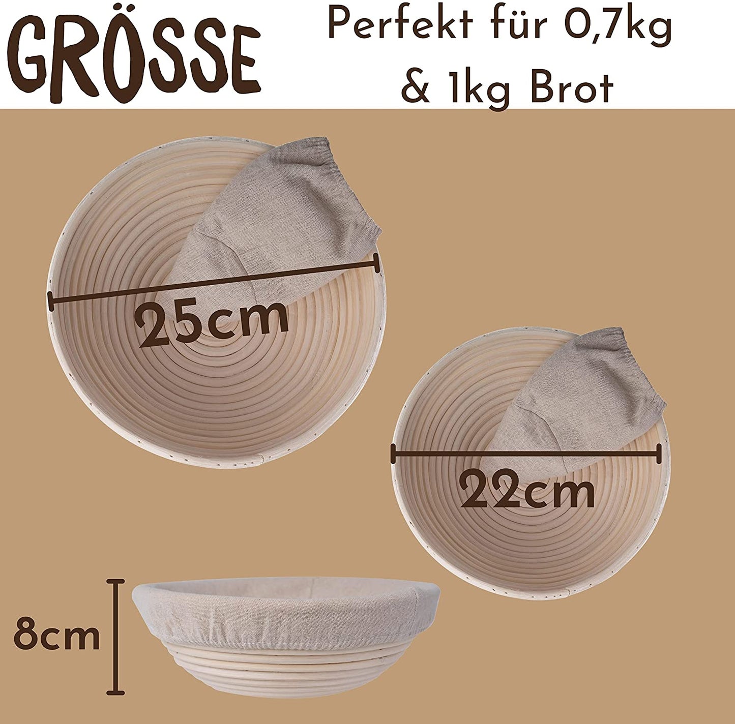 Gärkorb rund