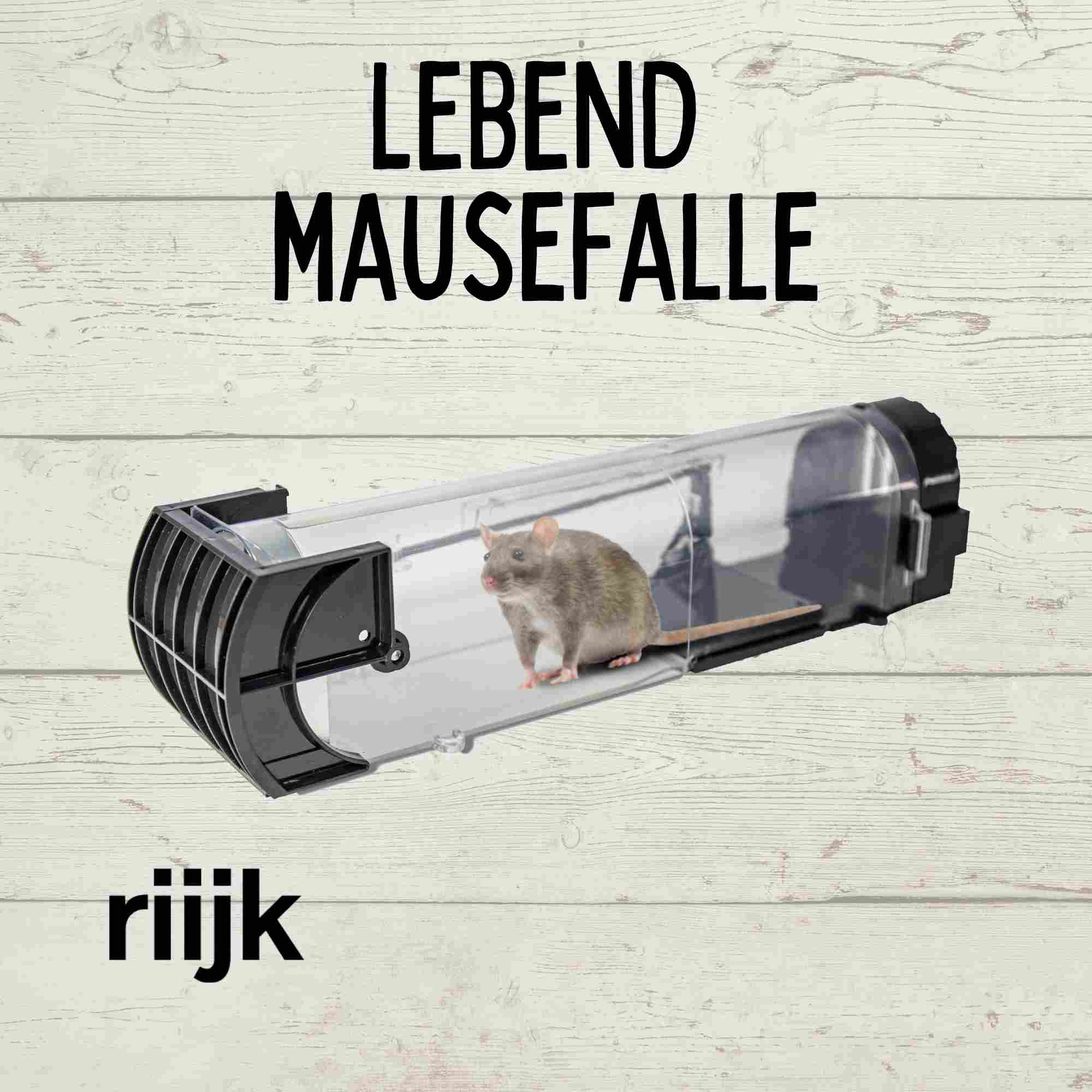 riijk® Tierfreundliche Mausefalle Lebendfalle z. Auswildern