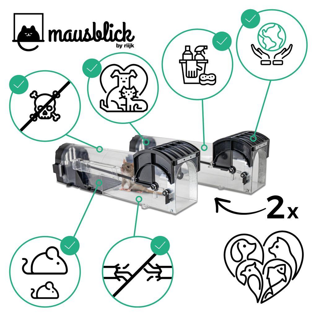 Lebendfalle für Mäuse Doppelset mit Details