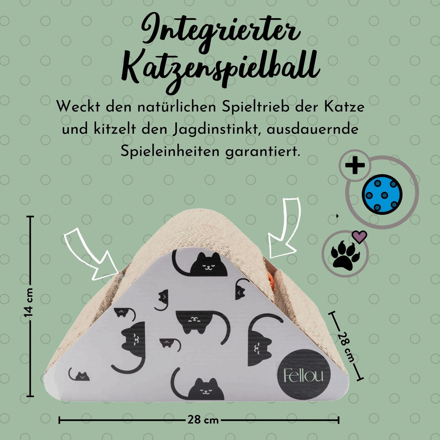 Katzenspielzeug Kratzbrett